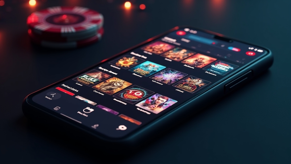Interface do app com jogos e área ao vivo em destaque