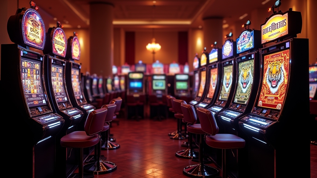 Slot Fortune Tiger ao lado de um jogo rápido em cassino escuro