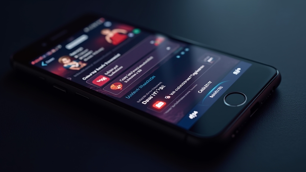 Tela do app com atalhos rápidos para navegação eficiente
